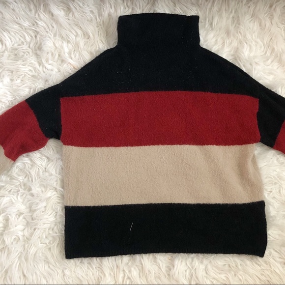 Cliche Black Rust and Cream Striped Sweater - Picture 5 of 10